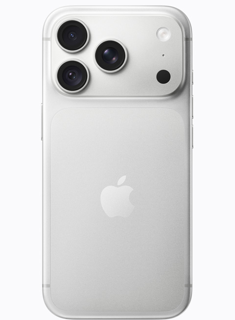 iPhone 17 Pro, kleur Zilver, achterkant
