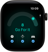 Apple Watch Series 12, κάσα από αλουμίνιο, μαύρο χρώμα, βαθμολογία ετοιμότητας 8, δεξιά εξωτερική πλαϊνή όψη, Digital Crown