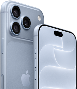 iPhone 18 Pro, χρώμα Παγετώνας, πρόσοψη και πίσω πλευρά με το Ceramic Shield και το σύστημα τριπλής κάμερας