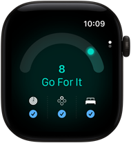 Apple Watch Series 12, aluminijsko kućište u crnoj boji, rezultat spremnosti 8, desna bočna strana, Digital Crown