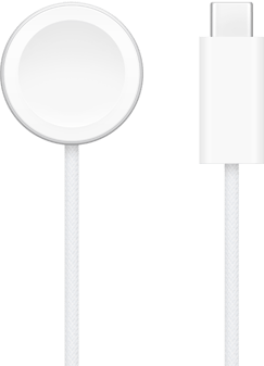 شاحن USB‑C إلى جانب شاحن Apple Watch المغناطيسي السريع