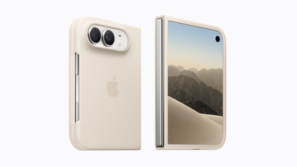 iPhone Duo-cover i farven sand.