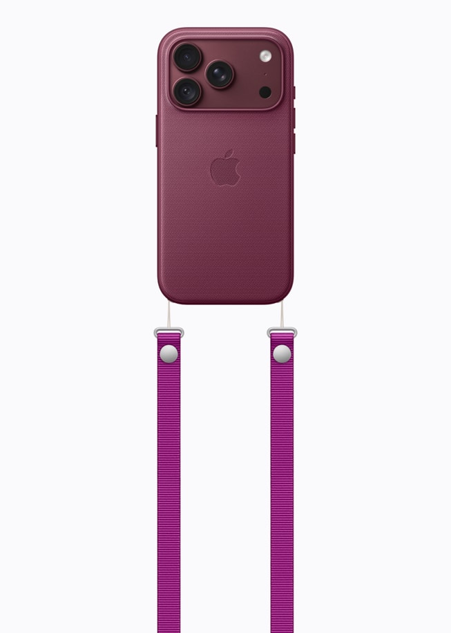 TechWoven-etuiet og crossbody-remmen til iPhone 18 Pro.