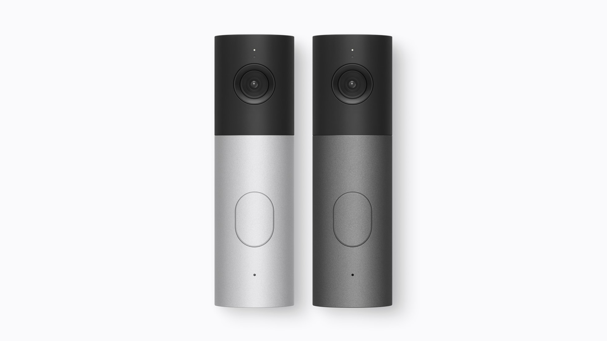 LG’s Video Doorbell is shown in Essence Silver and Essence Graphite.