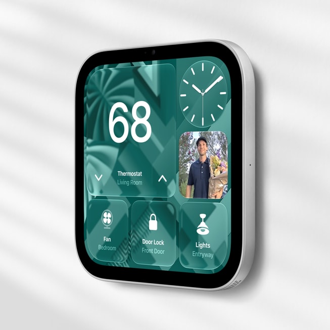 Billede af den vægmonterede HomeView.