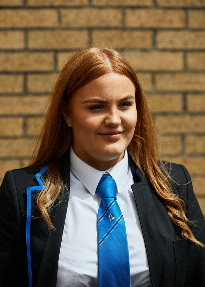 Castlemilk High School-Schülerin Carris Kenna.
