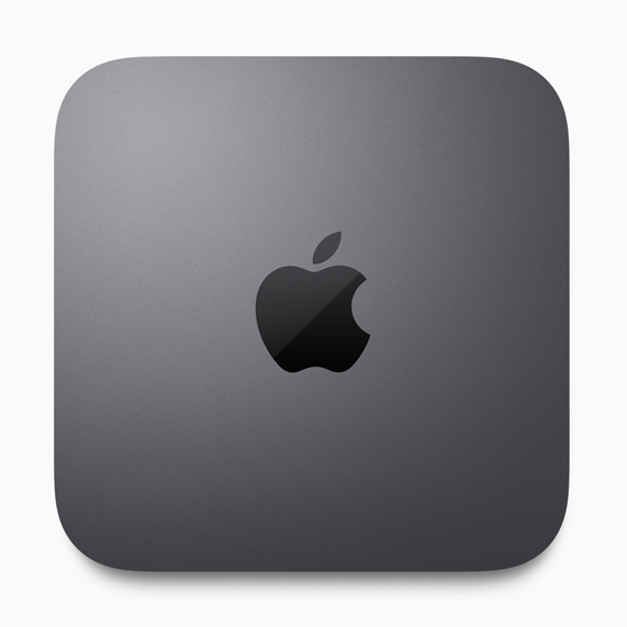 De nieuwe spacegrijze Mac mini.