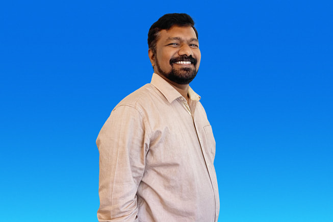Vinod Nitturi, Mitglied des Apple Store Teams.
