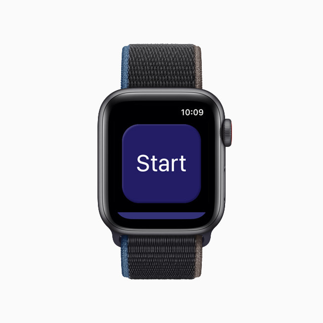 Apple Watch shows the user’s heart rate data in the NightWare app.