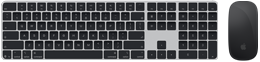 Pohľad zhora na klávesnicu Magic Keyboard s Touch ID a myš Magic Mouse