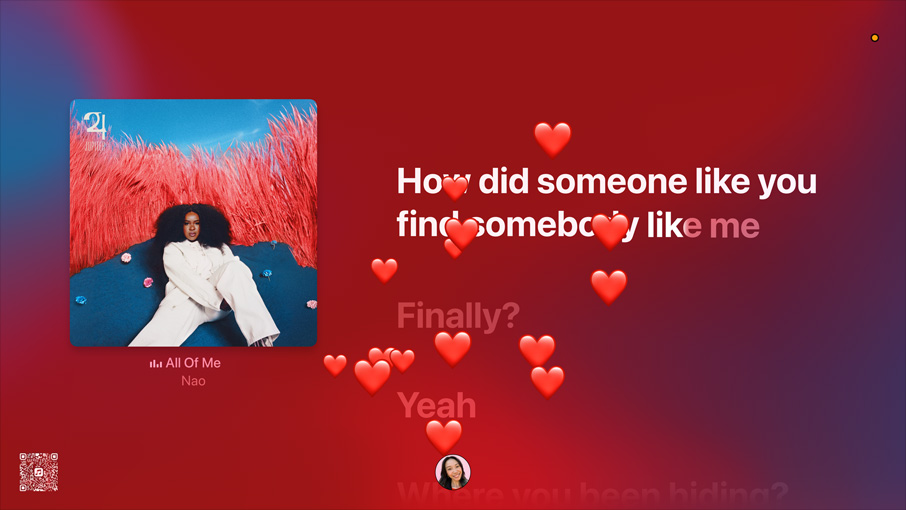 Video von Apple Music und Songtext zu „All of me“ von Nao