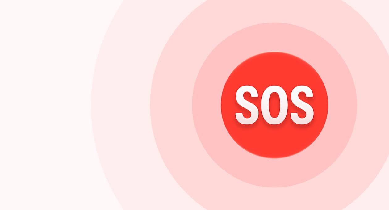 Icona SOS Rilevamento cadute