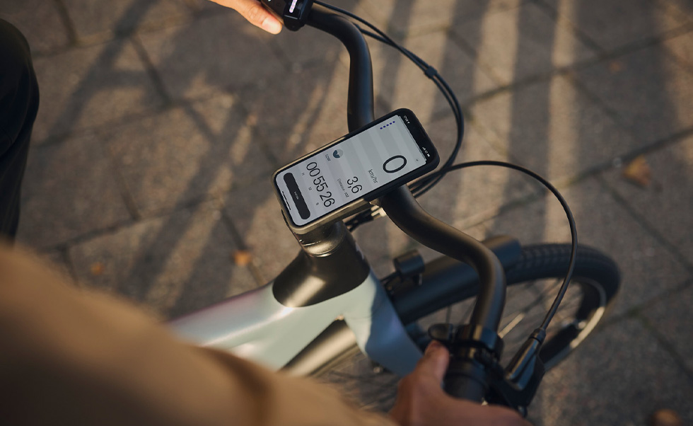 Kund:innen können Fahrdaten ihrer E‑Bikes in Echtzeit anzeigen lassen.