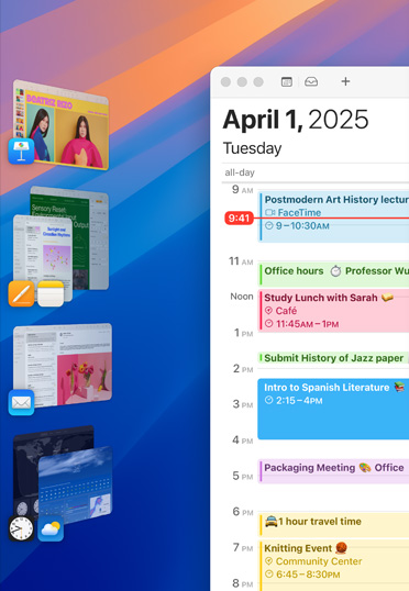 Various iOS apps displayed in groupings on a desktop.