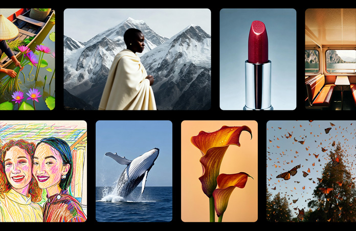 Galleria di immagini in vari stili create con Image Playground